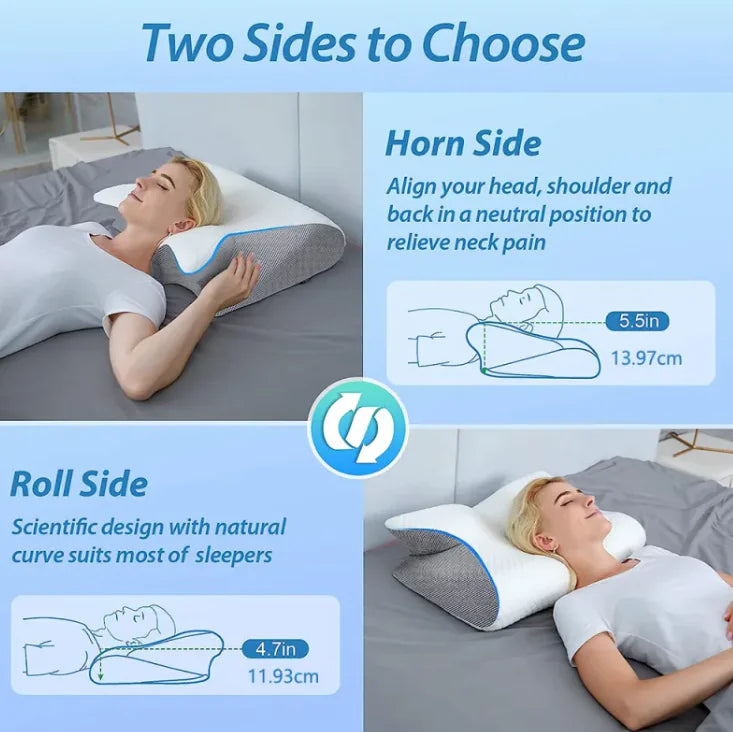 Almohada Cervical Ortopédica Premium – Terapia Azul