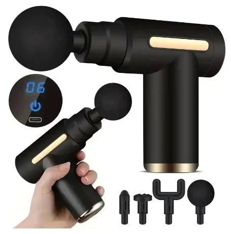 Pistola de Masaje Mini Portátil – Terapia Azul