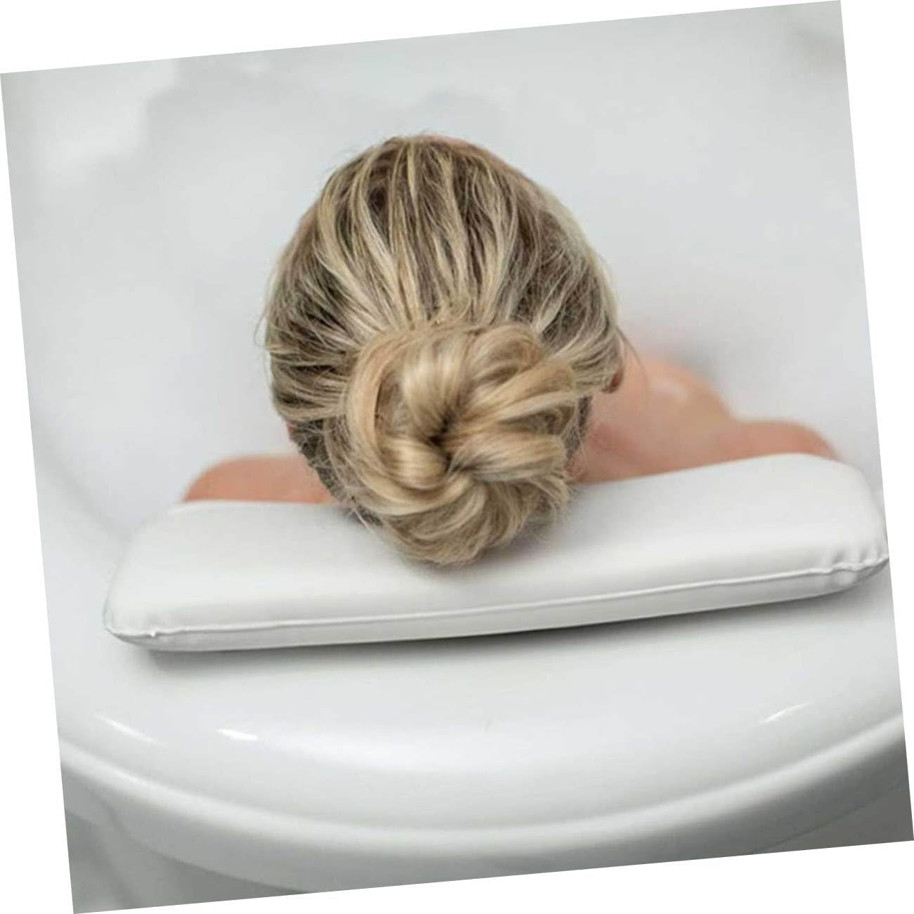 IWOWHERO Almohada De Baño Con Ventosas Cojín Ergonómico Para Cuello Y Cabeza Soporte Antideslizante Para Bañera Y SPA Para Relajación Casa