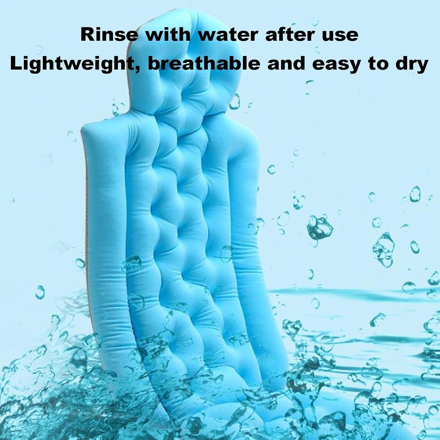 Almohada De Baño De Cuerpo Completo,Almohada De Baño De Cuerpo Completo Para Bañera,Accesorios De Lujo Para Bañera Cojín De Baño Antideslizante - Accesorios De Baño, Cojín Para Bañera,