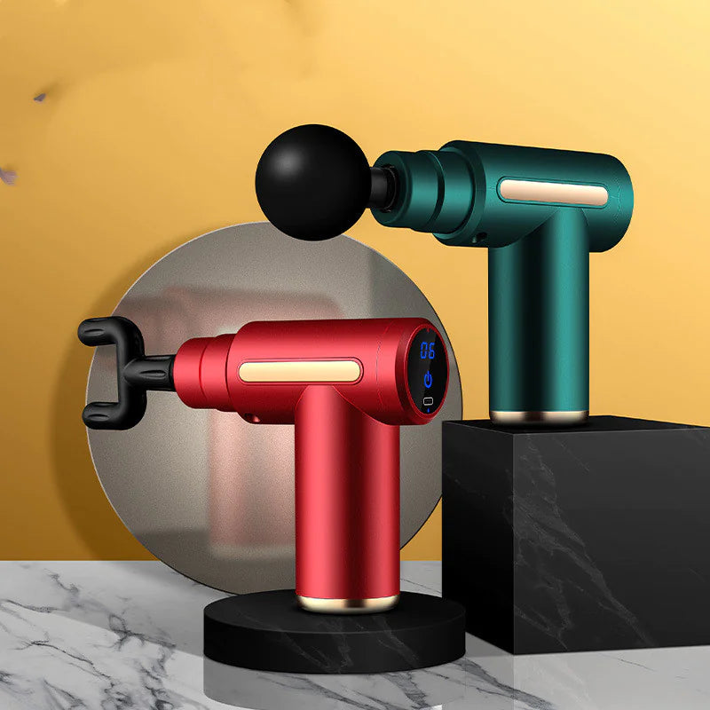 Pistola de Masaje Mini Portátil – Terapia Azul