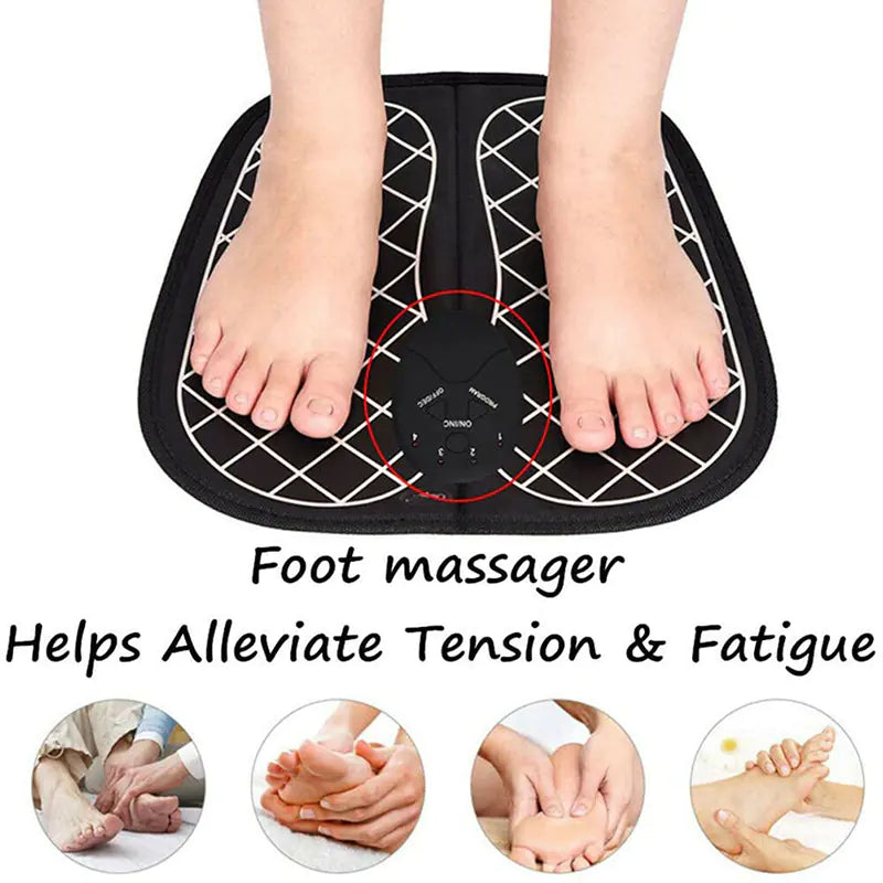 Foot Massager Pad with EMS – Muscle Relief & Circulation Therapy