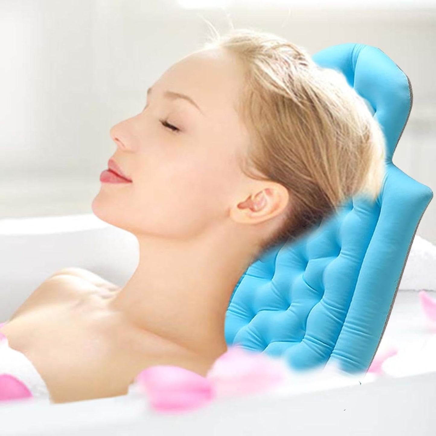 Almohada De Baño De Cuerpo Completo,Almohada De Baño De Cuerpo Completo Para Bañera,Accesorios De Lujo Para Bañera Cojín De Baño Antideslizante - Accesorios De Baño, Cojín Para Bañera,