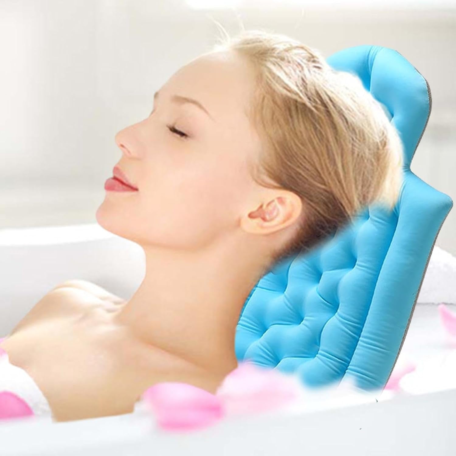 Almohada De Baño De Cuerpo Completo,Almohada De Baño De Cuerpo Completo Para Bañera,Accesorios De Lujo Para Bañera Cojín De Baño Antideslizante - Accesorios De Baño, Cojín Para Bañera,