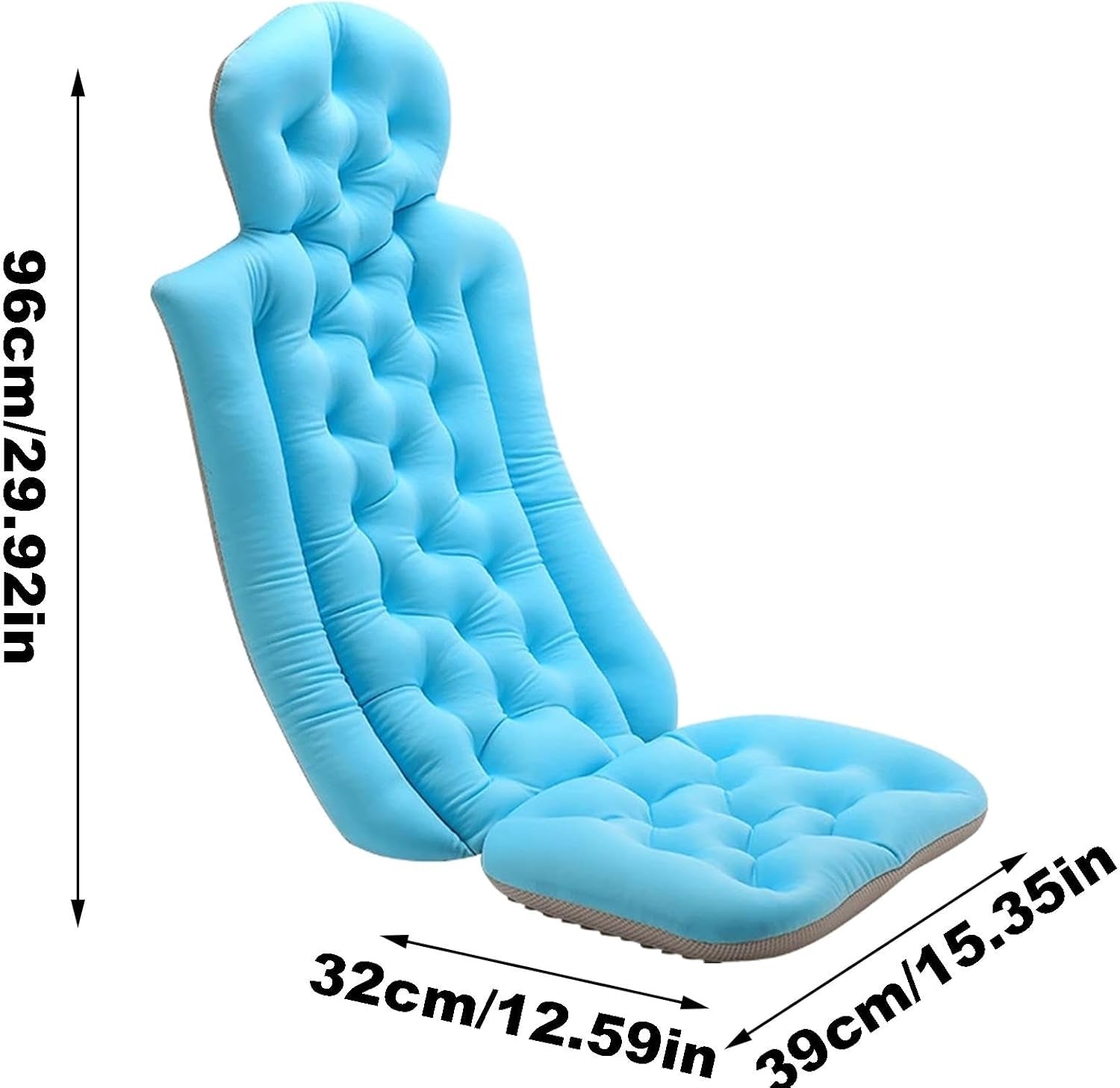 Almohada De Baño De Cuerpo Completo,Almohada De Baño De Cuerpo Completo Para Bañera,Accesorios De Lujo Para Bañera Cojín De Baño Antideslizante - Accesorios De Baño, Cojín Para Bañera,