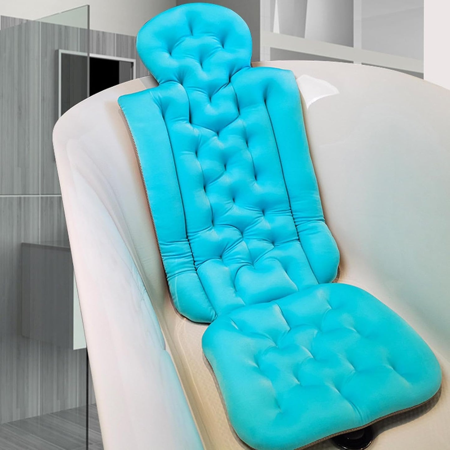 Almohada De Baño De Cuerpo Completo,Almohada De Baño De Cuerpo Completo Para Bañera,Accesorios De Lujo Para Bañera Cojín De Baño Antideslizante - Accesorios De Baño, Cojín Para Bañera,