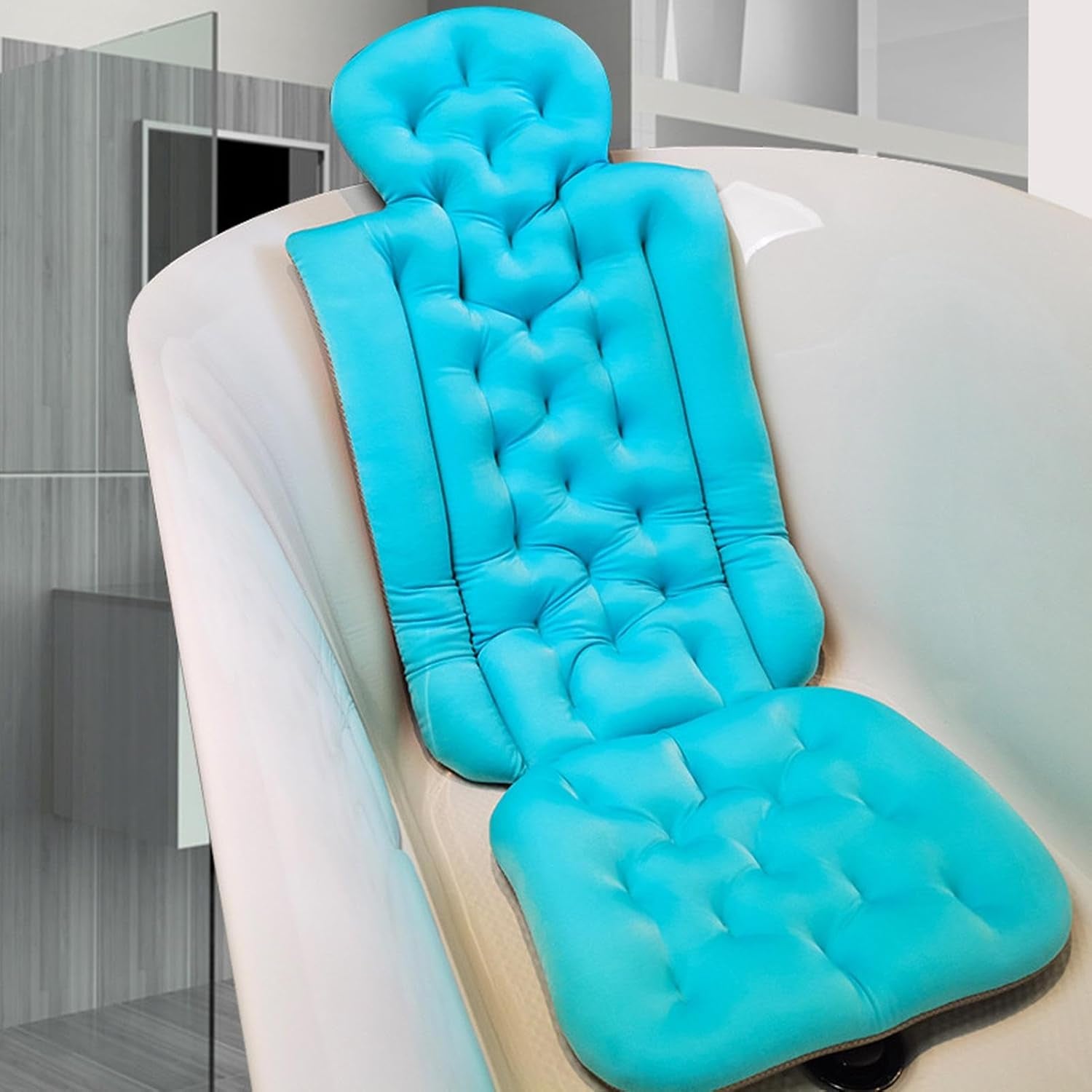 Almohada De Baño De Cuerpo Completo,Almohada De Baño De Cuerpo Completo Para Bañera,Accesorios De Lujo Para Bañera Cojín De Baño Antideslizante - Accesorios De Baño, Cojín Para Bañera,