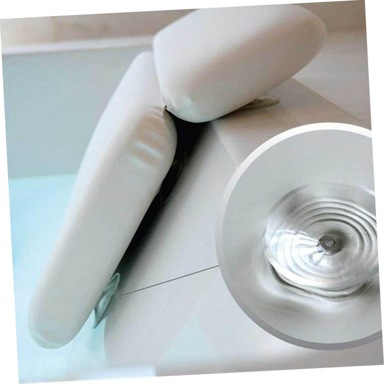 IWOWHERO Almohada De Baño Con Ventosas Cojín Ergonómico Para Cuello Y Cabeza Soporte Antideslizante Para Bañera Y SPA Para Relajación Casa