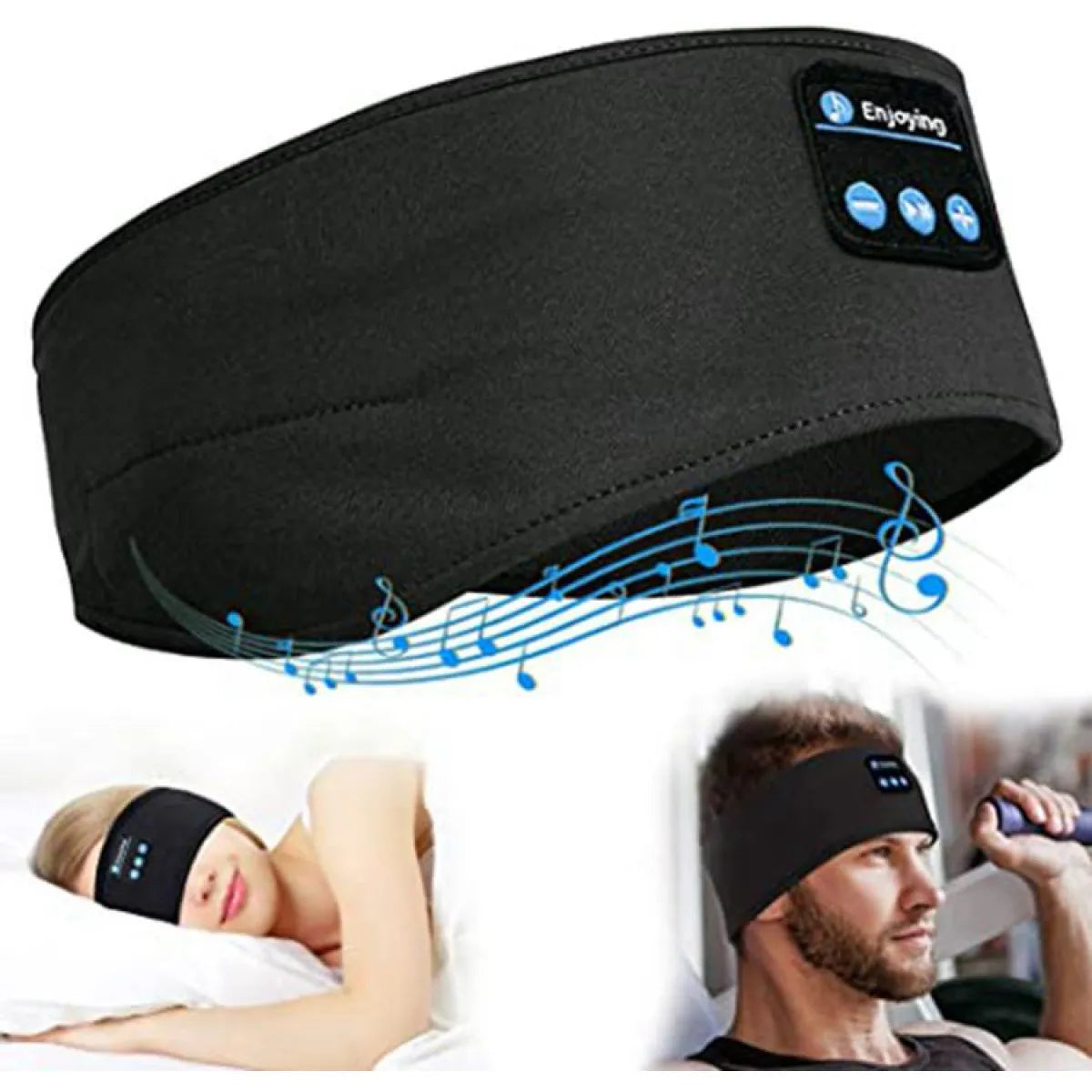 Diadema Deportiva con Bluetooth para Dormir y Música