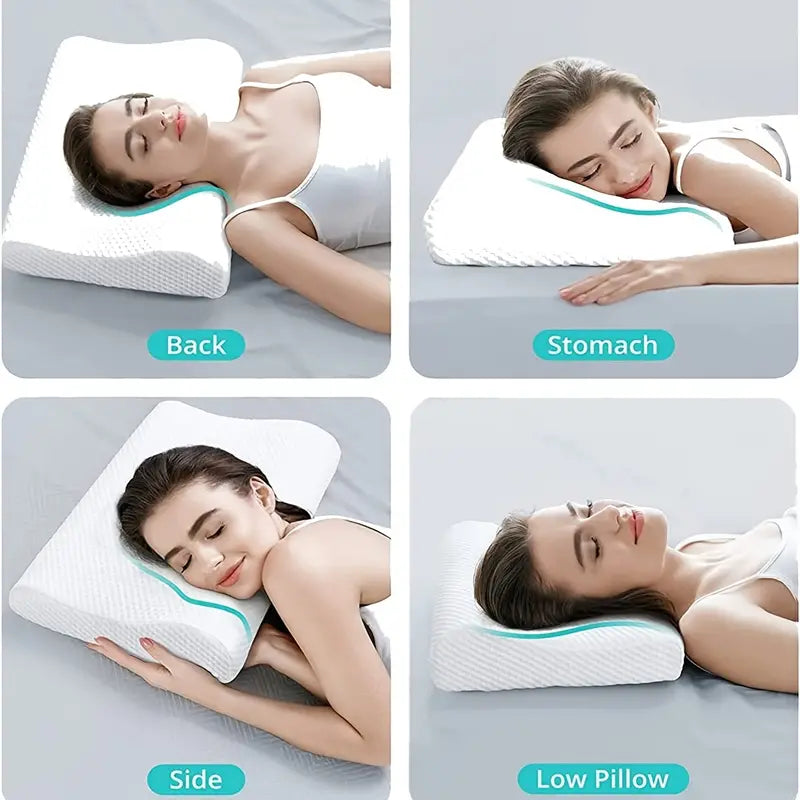 Ergonomic Memory Foam Pillow – Neck & Shoulder Pain Relief